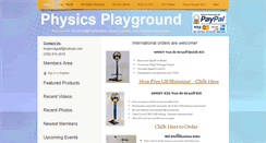 Desktop Screenshot of physicsplayground.com